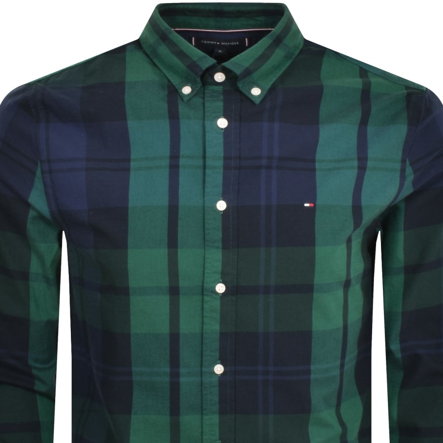 Tommy hilfiger long sleeve button up cheap